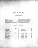 Table of Contents, Osceola County 1911